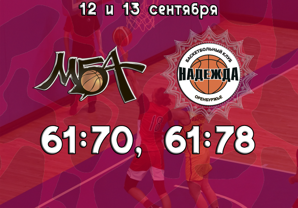 Первые игры женской команды МБА